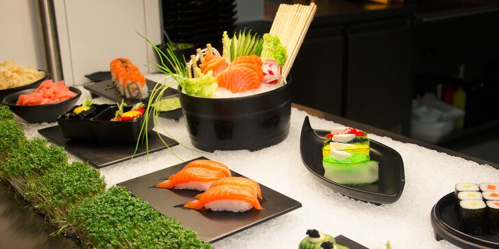 All you can eat grill nebo sushi set v restauraci Guo