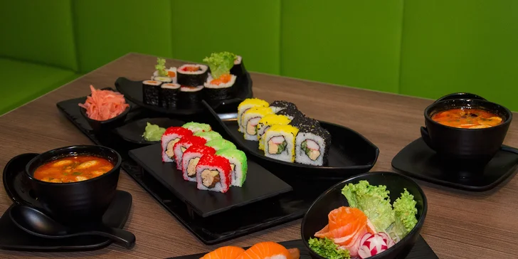 All you can eat grill nebo sushi set v restauraci Guo