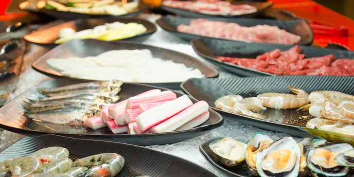 All you can eat grill nebo sushi set v restauraci Guo