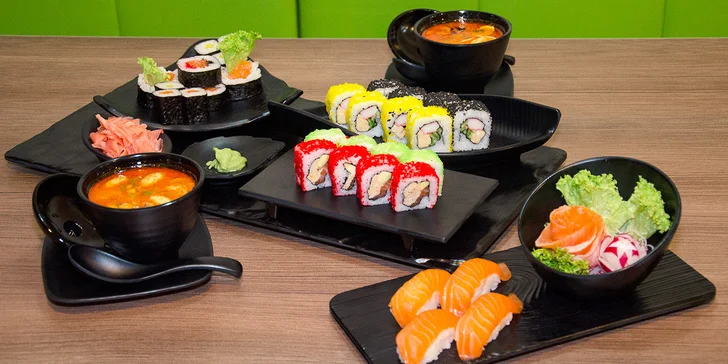 All you can eat grill nebo sushi set v restauraci Guo