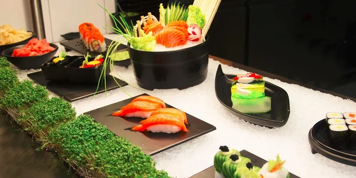 All you can eat grill nebo sushi set v restauraci Guo