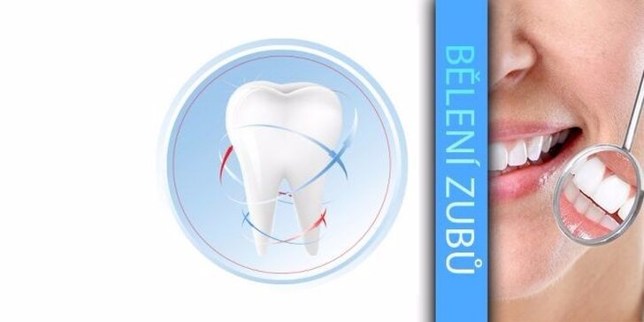 Ordinační bělení zubů moderním gelovým systémem Whiteness HP Blue