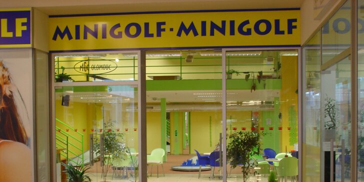 90minutová hra indoor minigolfu v Olomouc City