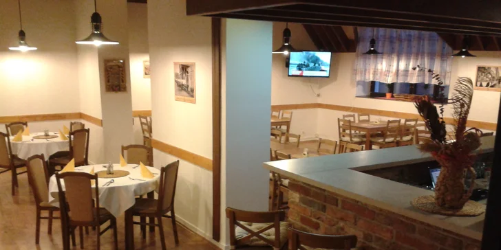 Špičkové tříchodové menu pro dva v hotelu Veveří