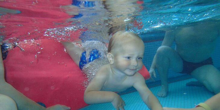 Lekce plavání pro děti od 4 měsíců do 7 let