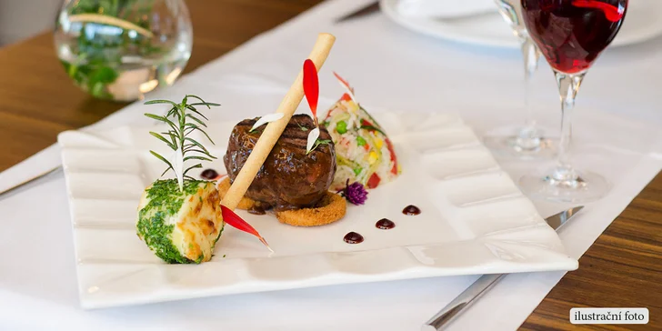 Dárkový kupón v hodnotě 500 nebo 1000 Kč na konzumaci v Restauraci U Jabloně