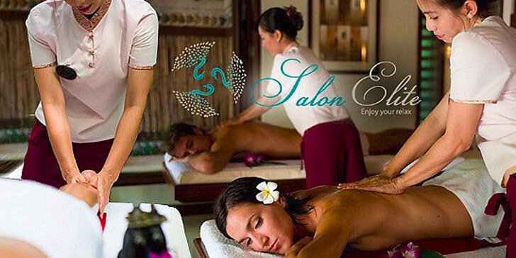 90 minut relaxace – výběr z 6 druhů luxusních a exotických masáží v salonu Elite