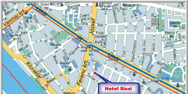 2 nebo 3 noci se snídaní pro dva v Budapešti v hotelu Sissi***