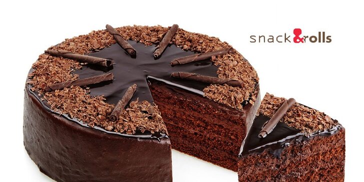 Luxusní čokoládový dort ze Snack & Rolls