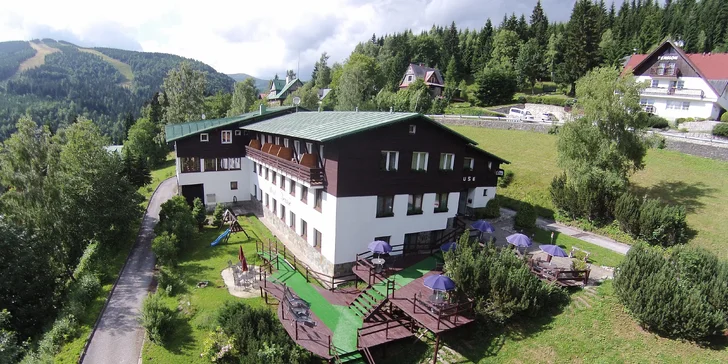 Odpočinek a výlety v hotelu s panoramatickým výhledem na Špindlerův Mlýn