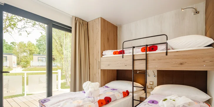 Všechny typy ubytování jsou klimatizované (na fotce Premium Comfort). 