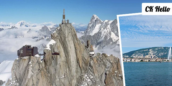 Vyhlídka na Mont Blanc a výlet do Ženevy