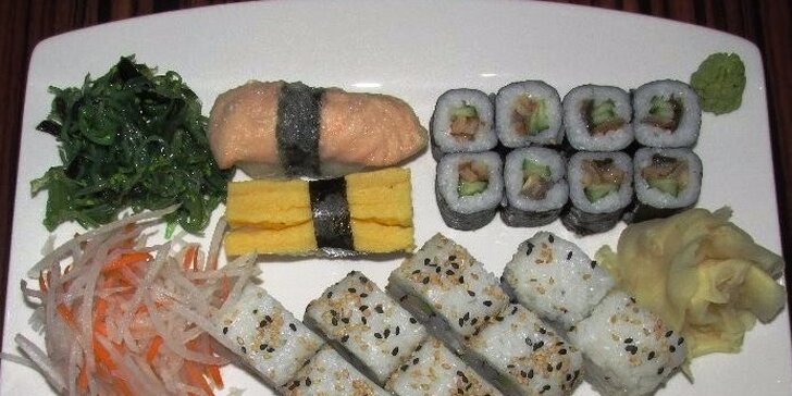 Menu pro dva milovníky japonské kuchyně v Sushi Miomi