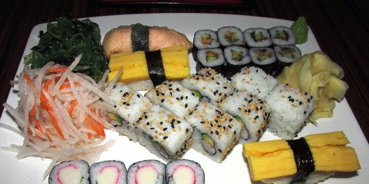 Menu pro dva milovníky japonské kuchyně v Sushi Miomi