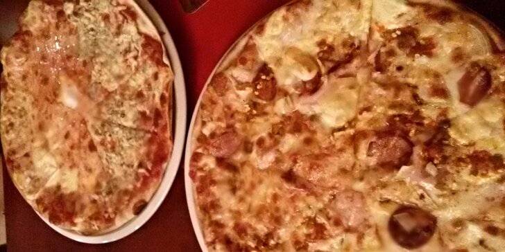 Dvě libovolné křupavé pizzy z Pizzerie Patricie