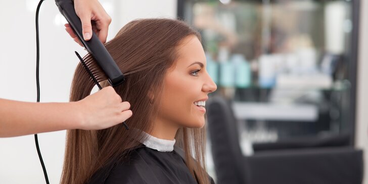 Střih vlasů s možností hloubkové kúry, nebo ošetření ultrazvukovou žehličkou