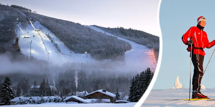 3-4 dny v rodinném penzionu s dětským lyžařským parkem a wellness