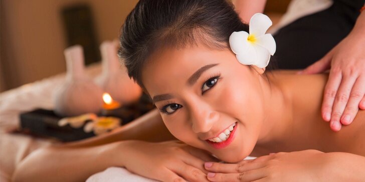 Luxusní masáž ve zbrusu nových prostorech ve vyhlášeném salonu Thai Sun