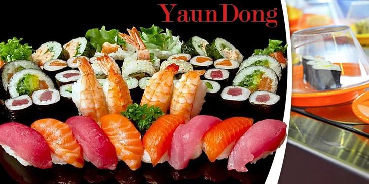 Running sushi pro 1 osobu – snězte, kolik můžete