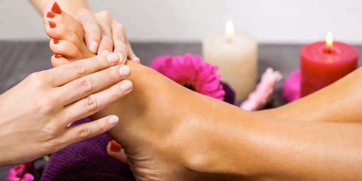 Uvolňující reflexní masáž plosek nohou: 45 nebo 60 minut relaxace