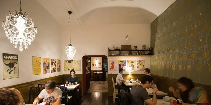 Romantická večeře pro pár v restauraci Dobrá karma