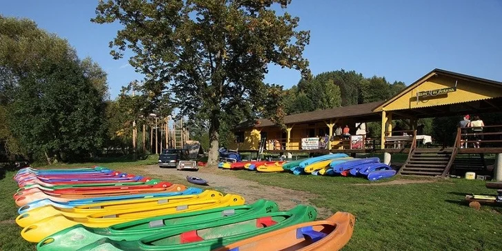 Pronájem kánoe pro 2 - 3 osoby na nejromantičtějším úseku řeky Jizery včetně pádel, barelu a vest