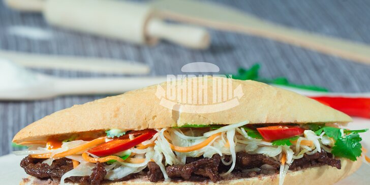 2 parádní vietnamské plněné bagety Bánh Mì Freta
