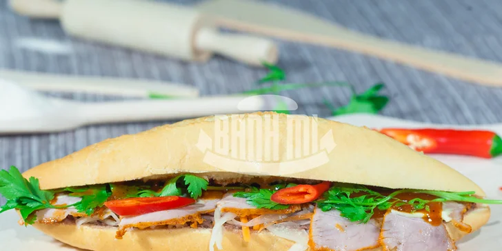 2 parádní vietnamské plněné bagety Bánh Mì Freta