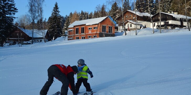 Hurá na sníh: permanentky pro děti i dospělé do skiareálu Pancíř