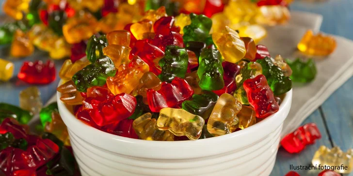 Barevné mlsání: 400g nebo 500g mix ovocných želé bonbónů