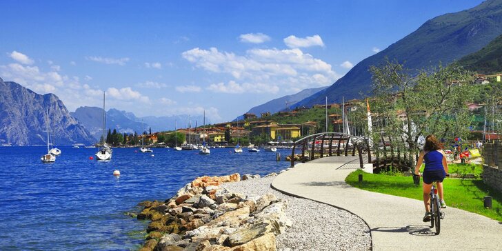 Léto plné zážitků u jezera Lago di Garda včetně polopenze na 6 či 8 dní