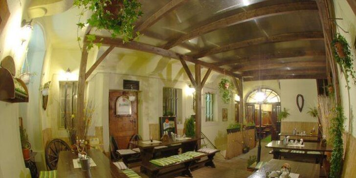 Půlkila šťavnaté krkovičky ve staročeské restauraci přímo pod Pražským hradem