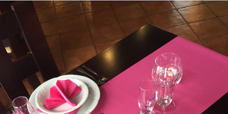 Romantické posezení na Lešné s 4chodovým valentýnským menu