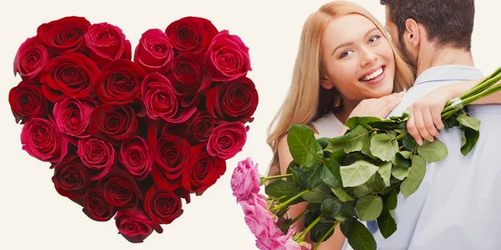 Čerstvé tulipány nebo růže v šesti barvách - darujte jeden, nebo poskládejte pugét