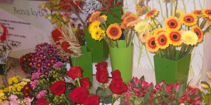 Čerstvé tulipány nebo růže v šesti barvách - darujte jeden, nebo poskládejte pugét