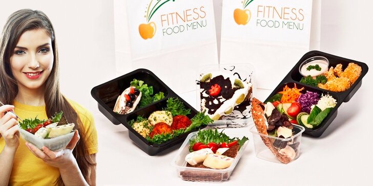 Krabičková dieta Fitness food menu na zkoušku včetně dopravy