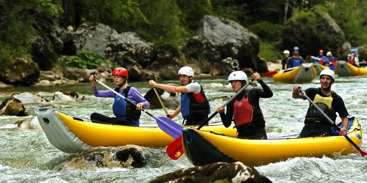 Rafting v Rakousku na Yukonech s instruktorem, dopravou a polopenzí