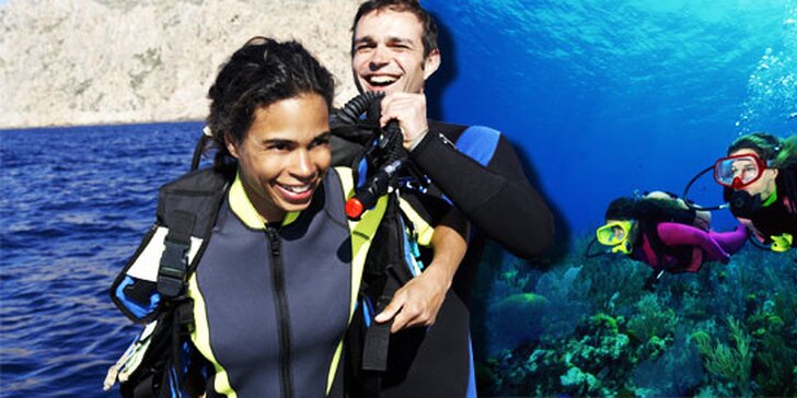 Potápěčský kurz Open Water Diver s 9 ponory. Vhodné už ve věku od 12 let. Získejte mezinárodní certifikát sportovního potápěče.
