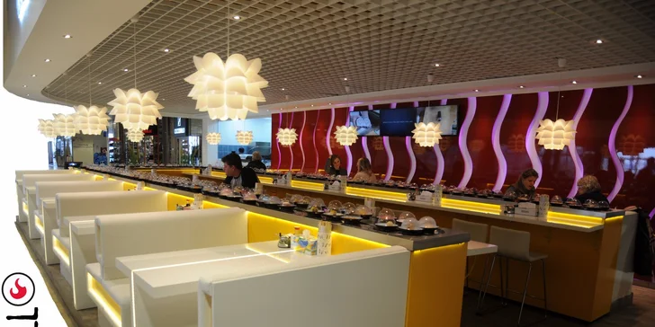 Running sushi: 2 hodiny neomezeného hodování pro 1 nebo 2 osoby