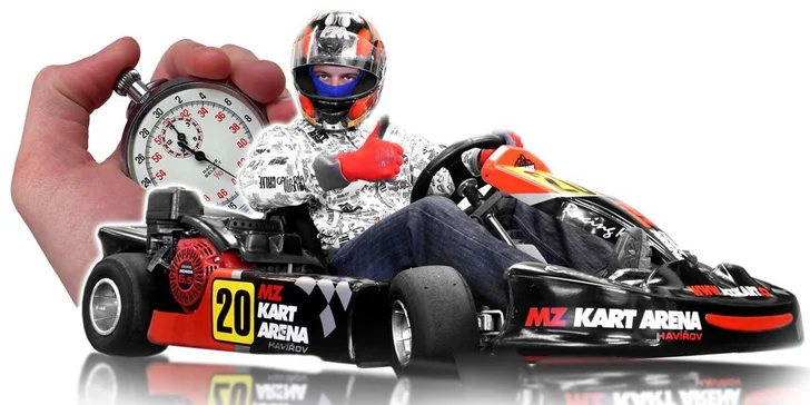 Jízda v nadupané motokáře v kryté hale MZ-Kart