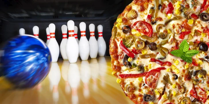Pizza a hodina bowlingu v Pizzerii Sole Mio v Kostelci na Hané