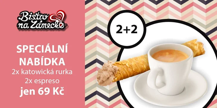 Dvě voňavá espressa a katowické rurki