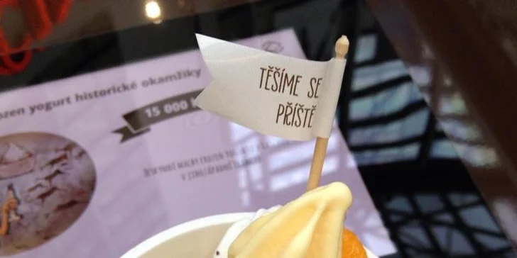 Zdravé mlsání: 200 gramů frozen yogurtu s ovocem a posypy dle vaší fantazie