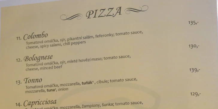 Dvě speciální pizzy ve tvaru srdce a s příchutí dle výběru