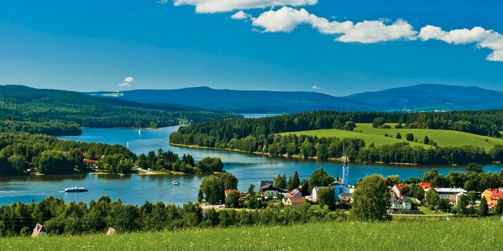 3denní dovolená u Lipenské přehrady se stravou i wellness a dalšími slevami