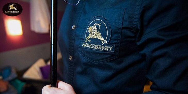 Vodní dýmka s prémiovým tabákem + čaj i dortíky ve Smokeberry
