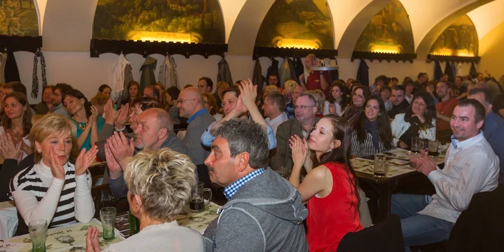 Staropražská hudební show, parádní večeře a tradiční tmavé pivo U Fleků
