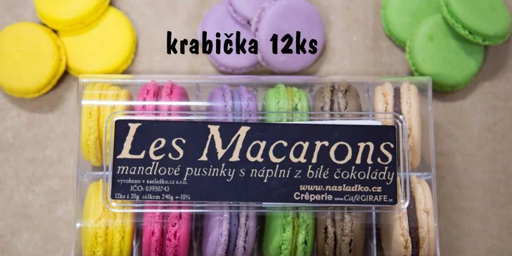Andělsky dobré makronky v balení po 6 nebo 12 kusech