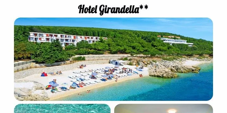 4 dny u moře v chorvatském Rabacu s polopenzí a dopravou