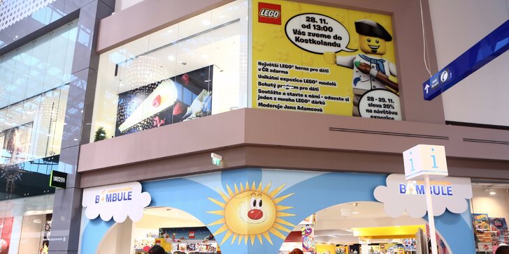Rodinné vstupné do Kostkolandu a obří Lego expozice s hrací zónou